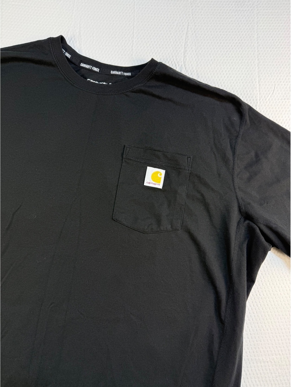 Carhartt Force Men’s 2XL Black Pocket T Shirt Relaxed Fit Workwear